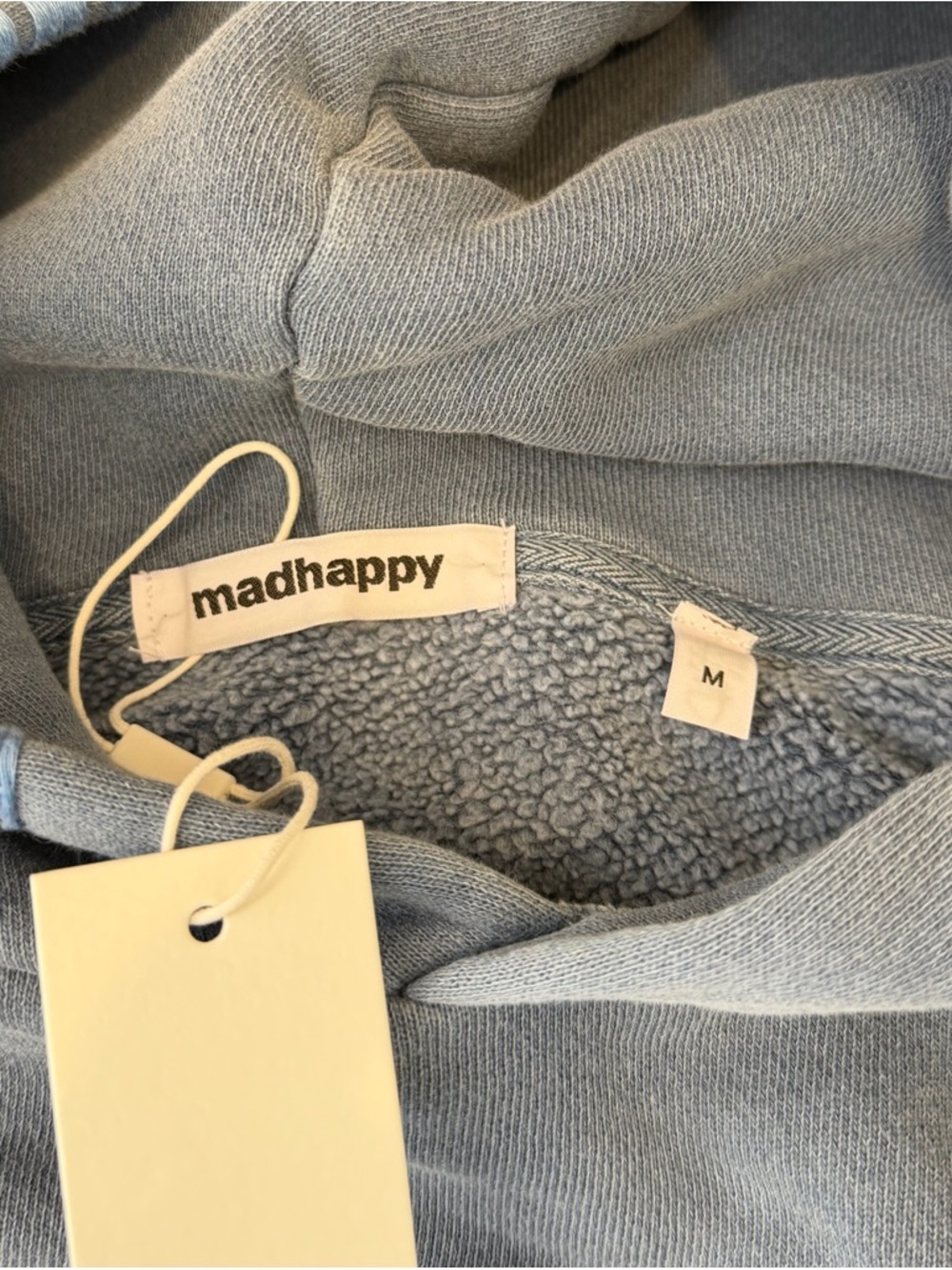 *SOLD* NWT Madhappy Newport Beach Slate Blue Midweight Hoodie - Picture 6 of 13